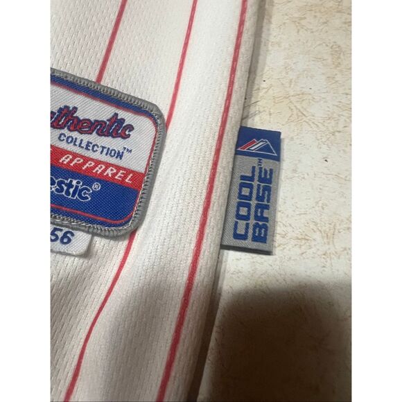 Carlos Ruiz / Harry Kalas Majestic Cool Base Men’s Philadelphia Phillies Jerse - Picture 6 of 6